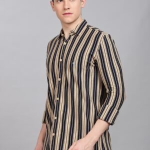 PR3 Shirts 006 – Yellow  Stripes || Full Sleeve Shirt