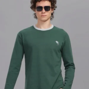 FS002 || Green || Full Sleeve Round Neck T-Shirt