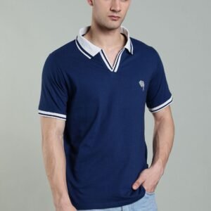 PR3 SS 007 ||NAVY|| 100% Cotton Polo T-Shirt