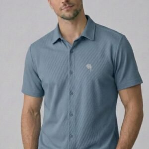 TS 001 || ICE BLUE || Half Sleeve Shirt