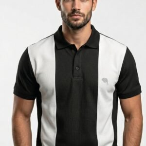 PR3 SS 007 -A||BLACK| 100% Cotton Polo T-Shirt