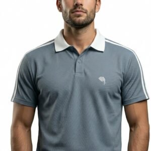 PR3 SS 007 -A||BLUE||100% Cotton Polo T-Shirt