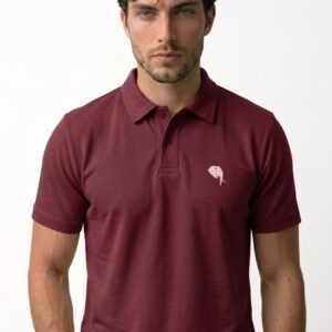 PR3 SS 008 -C||MAROON||100% Cotton Polo T-Shirt